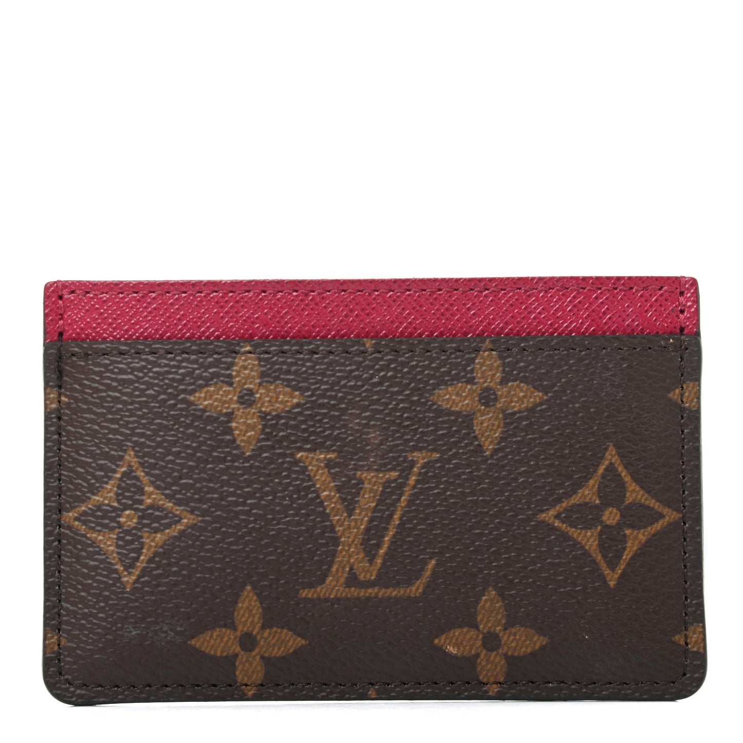 Monogram Card Holder Fuchsia