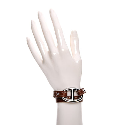 Hermes Natural Tadelakt Granville Double Tour Bracelet M Fauve 2 of 6