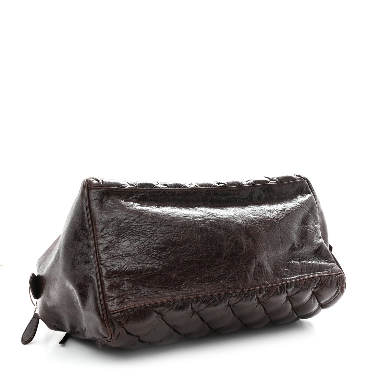 Chevre Quilted Matelasse MM Sienna