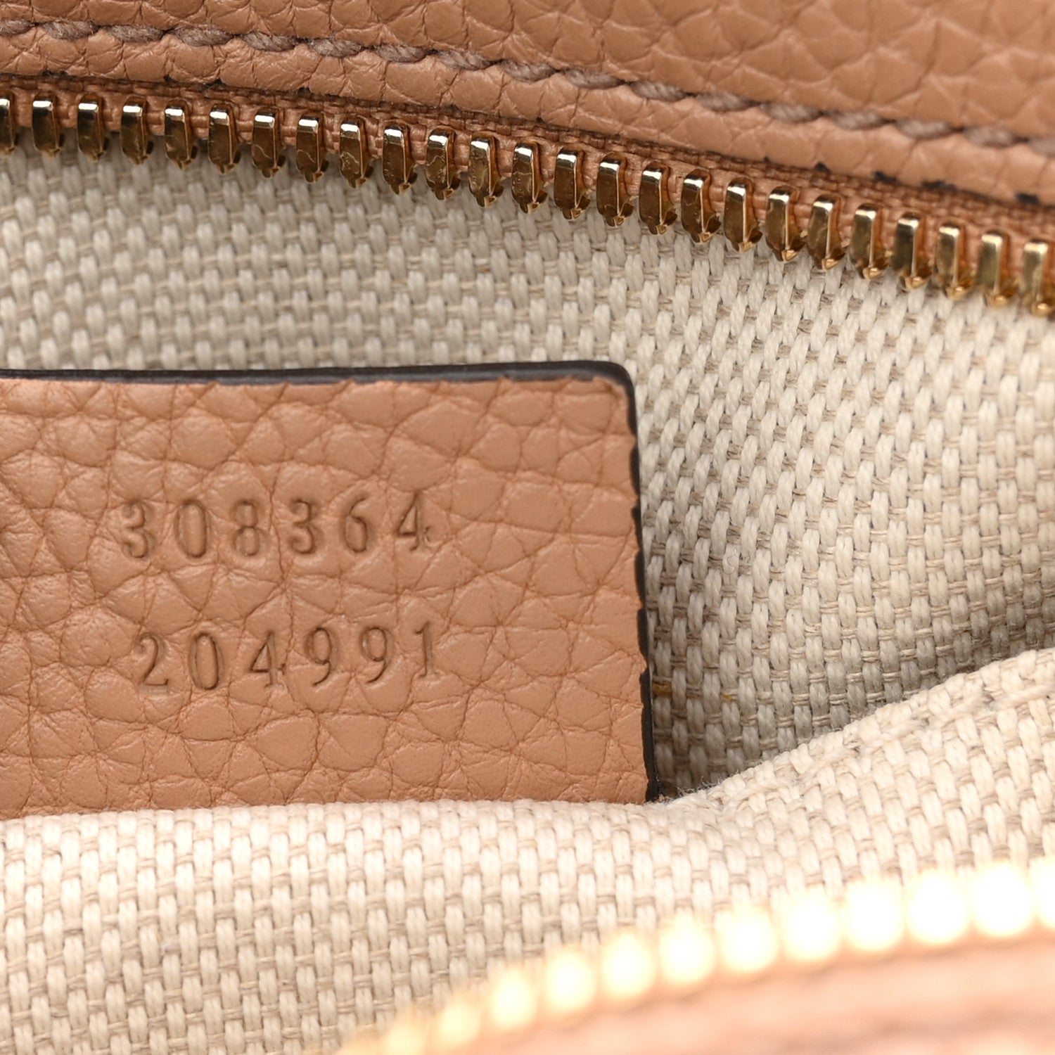 Gucci Pebbled Calfskin Small Soho Disco Bag Camelia 7 of 11