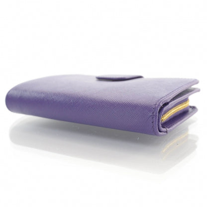 Prada Saffiano Compact Wallet Viola 7 of 7