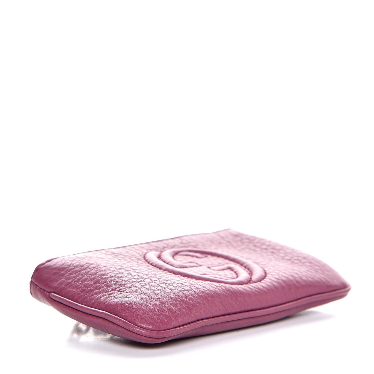 Pebbled Calfskin Soho Key Case Peonia Flower