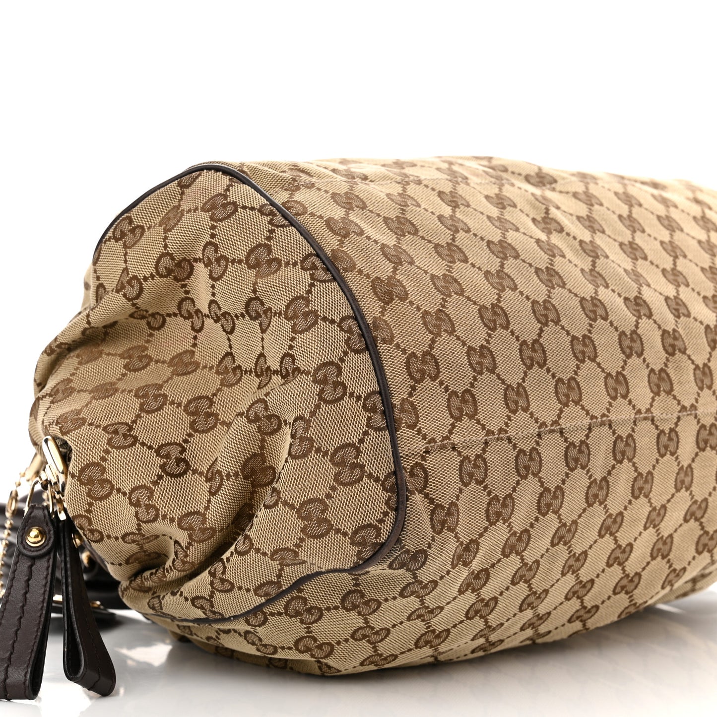 Monogram Medium Sukey Boston Bag Brown