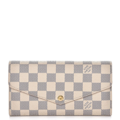 Louis Vuitton Damier Azur Sarah Wallet NM 1 of 8