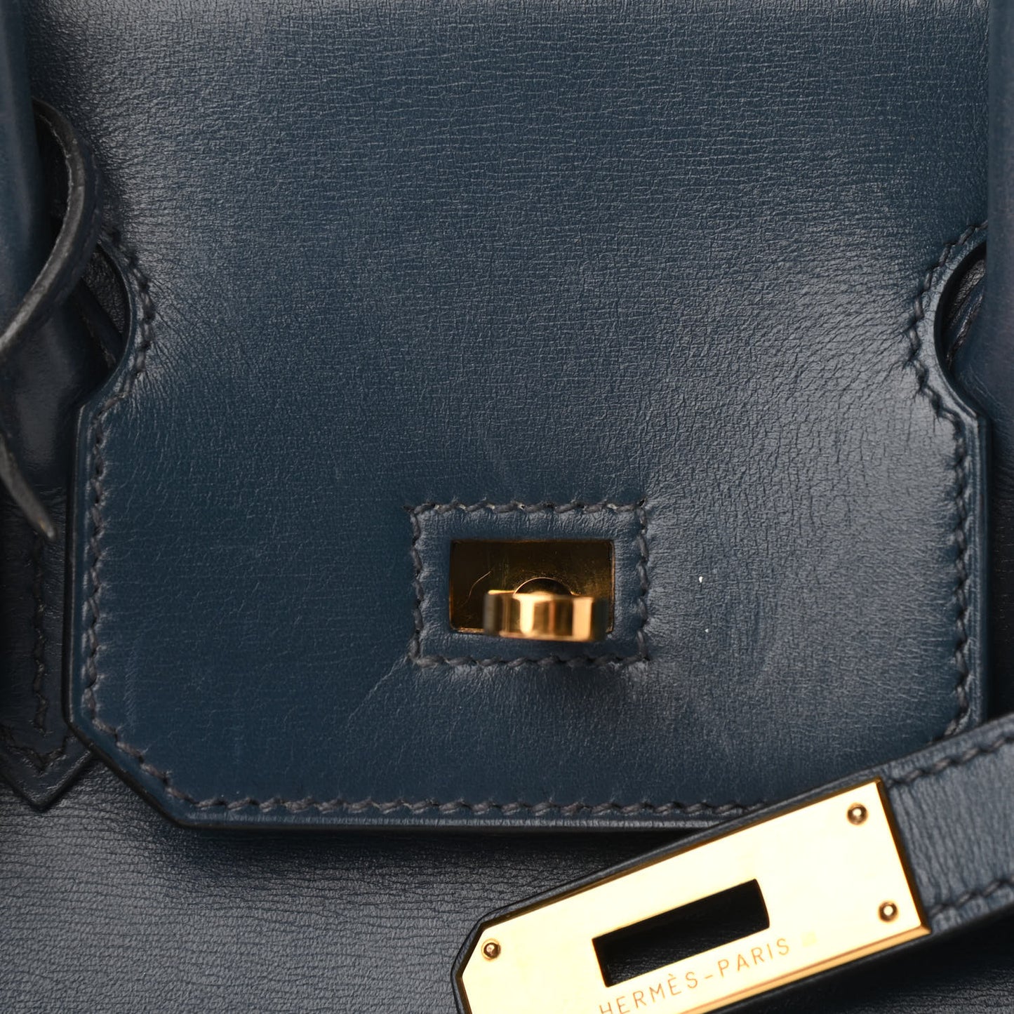 Box Birkin 30 Bleu Thalassa