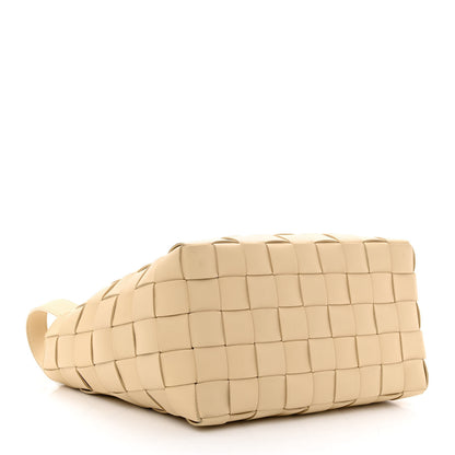 Bottega Veneta Lambskin Maxi Intrecciato Bowling Cassette Shoulder Bag Porridge 5 of 12