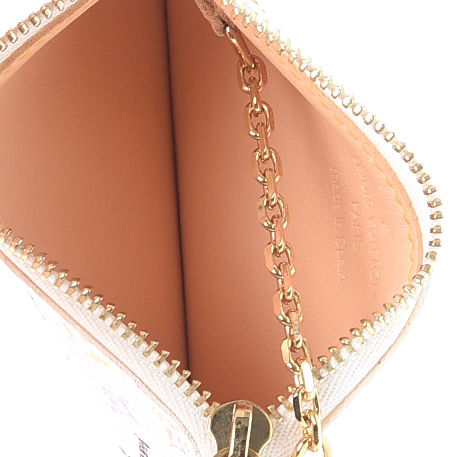 Louis Vuitton Monogram Multicolor Key Pouch White 5 of 7