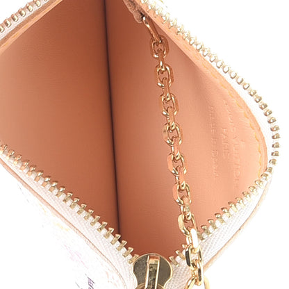 Louis Vuitton Monogram Multicolor Key Pouch White 5 of 7