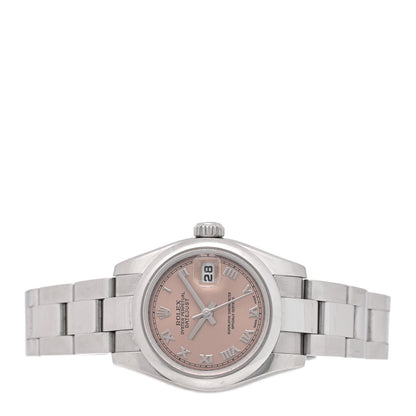 Rolex Stainless Steel 26mm Oyster Perpetual Datejust Watch Pink Roman 179160 2 of 5