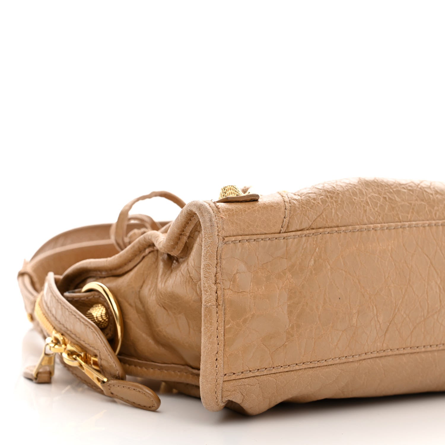 Balenciaga Agneau Giant 12 Gold Hardware Mini City Beige Nougatine 11 of 12