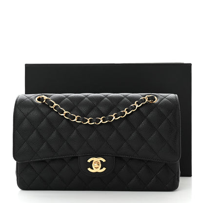 Chanel Caviar Quilted Medium Double Flap Black 11 of 11