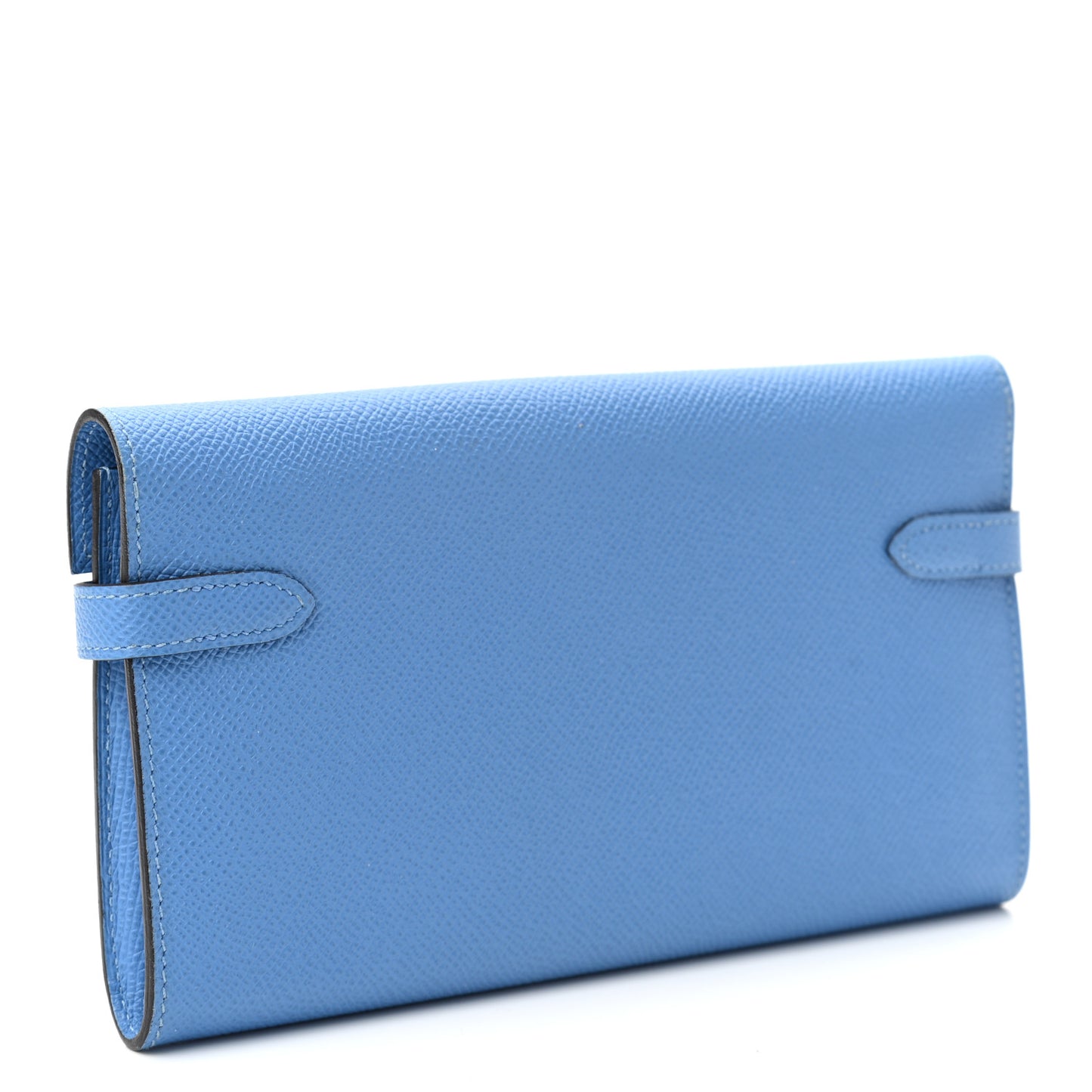 Epsom Kelly Longue Wallet Bleu Paradis