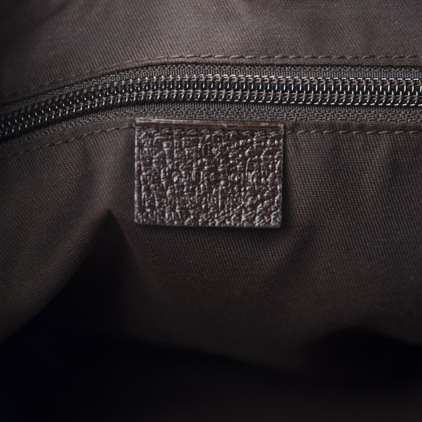 Monogram Web Medium Half Moon Hobo Dark Brown