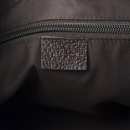 Gucci Monogram Web Medium Half Moon Hobo Dark Brown 8 of 10