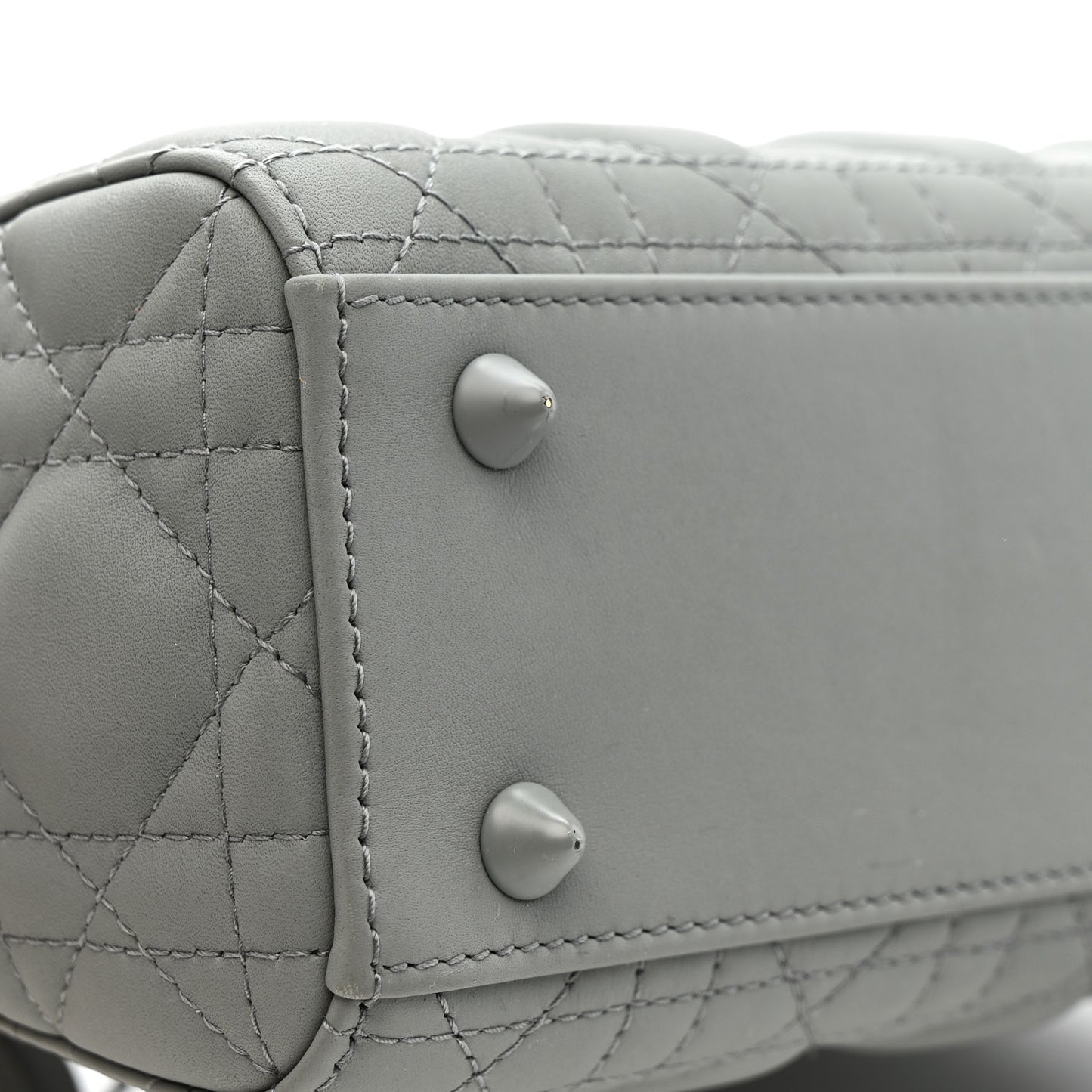 Ultra Matte Calfskin Cannage Small My ABCDior Lady Dior Gray