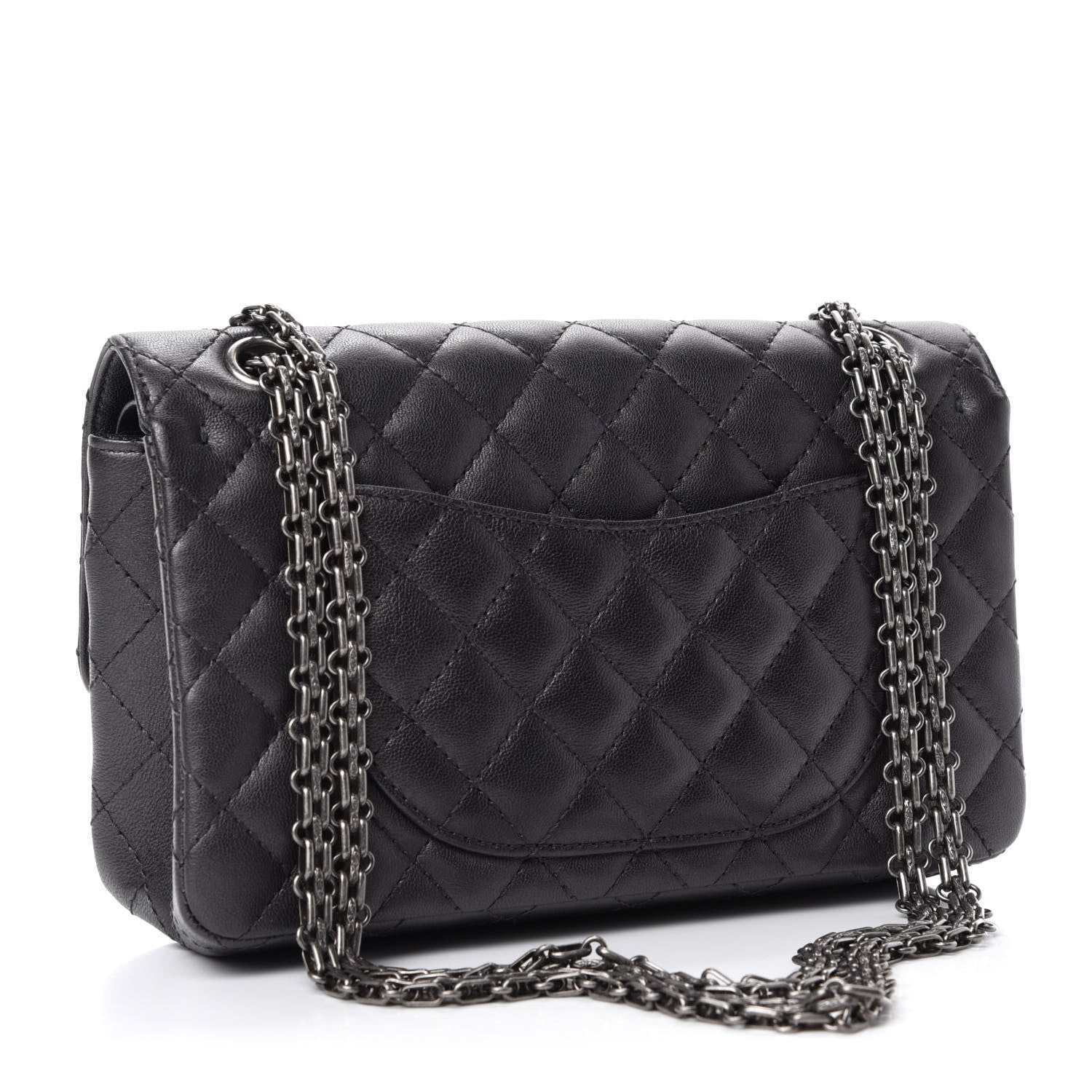 Chanel Metallic Sheepskin Quilted 2.55 Reissue 225 Flap Black 3 of 10