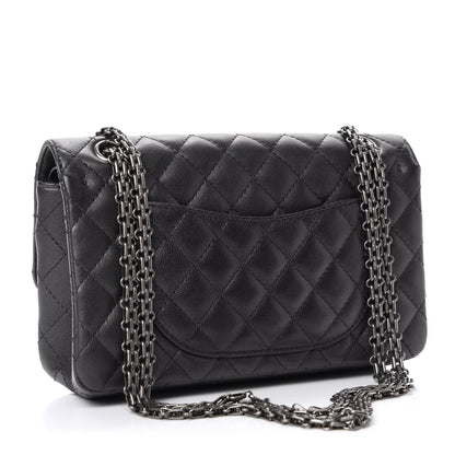 Chanel Metallic Sheepskin Quilted 2.55 Reissue 225 Flap Black 3 of 10