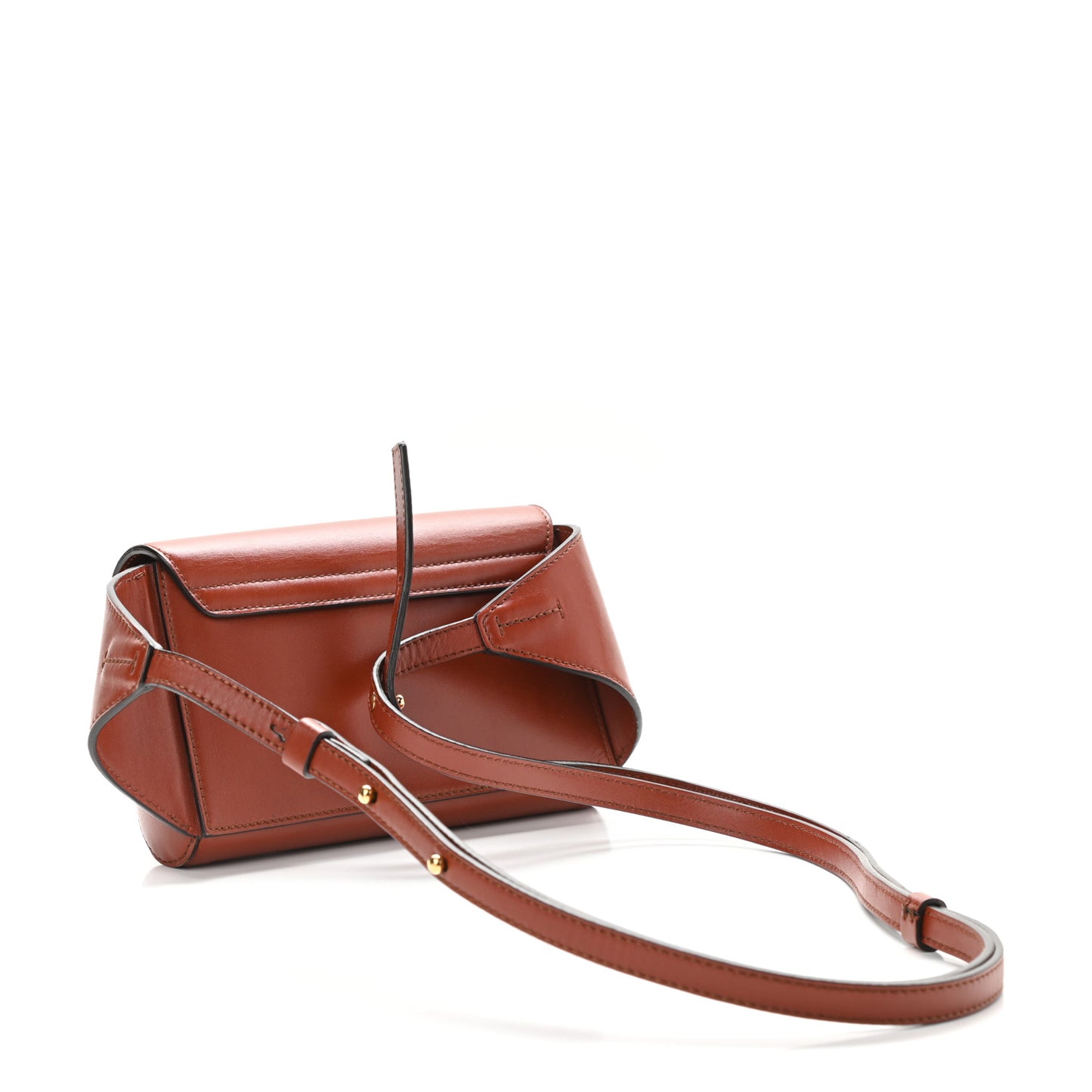 Calfskin Suede C Belt Bag Sepia Brown