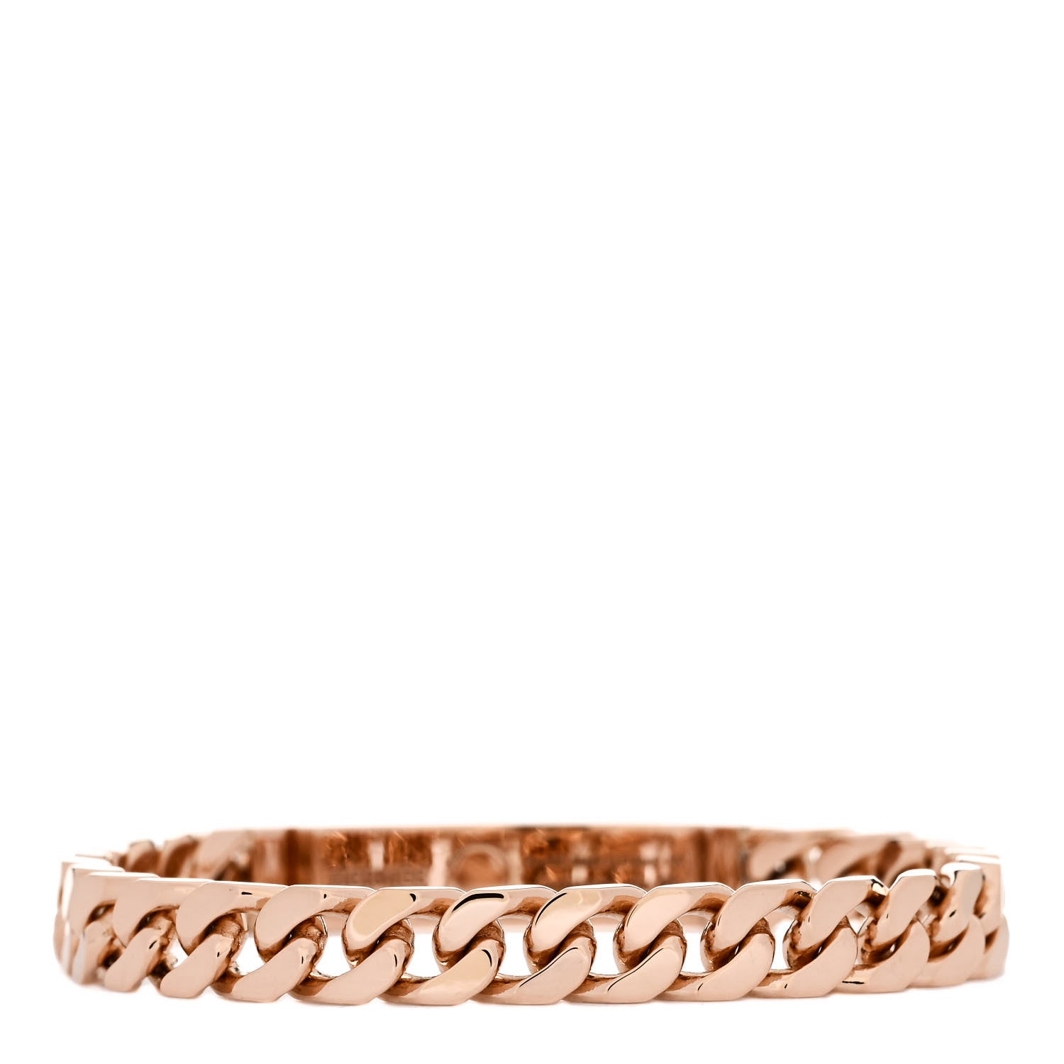 Hermes 18K Rose Gold Diamond PM Kelly Chaine Bracelet XS 2 of 4