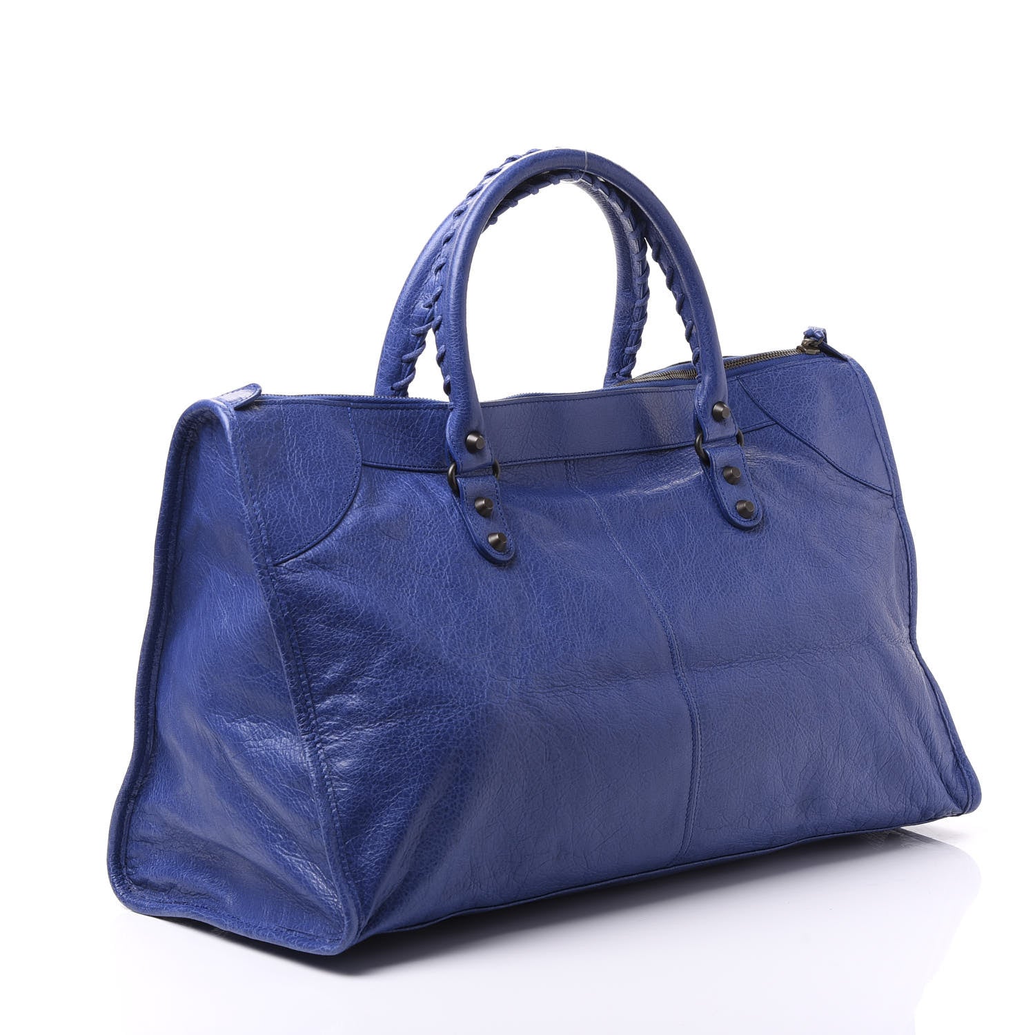Balenciaga Agneau Classic Hardware Work Bleut Bleu Glacier 2 of 8