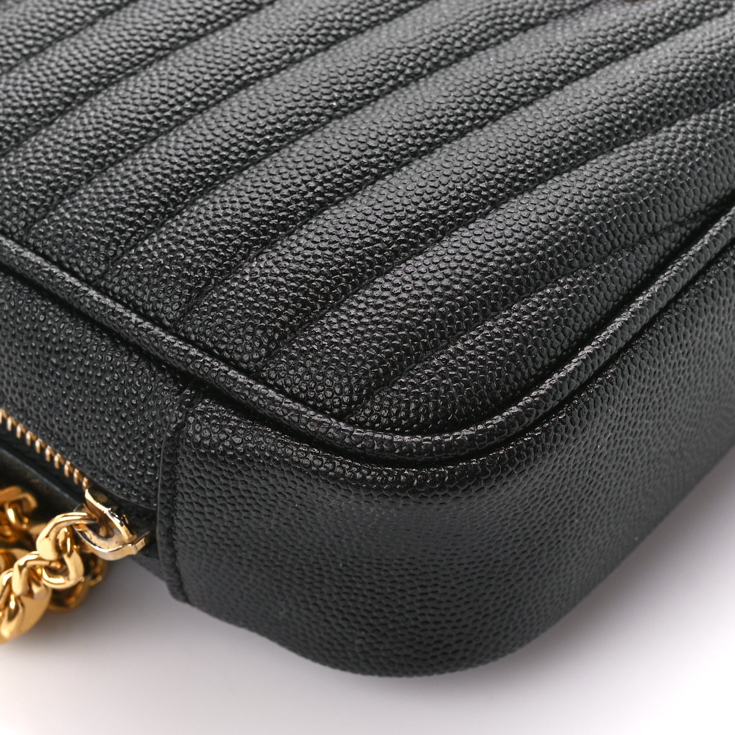 Grain De Poudre Matelasse Monogram Mini Lou Camera Bag Black