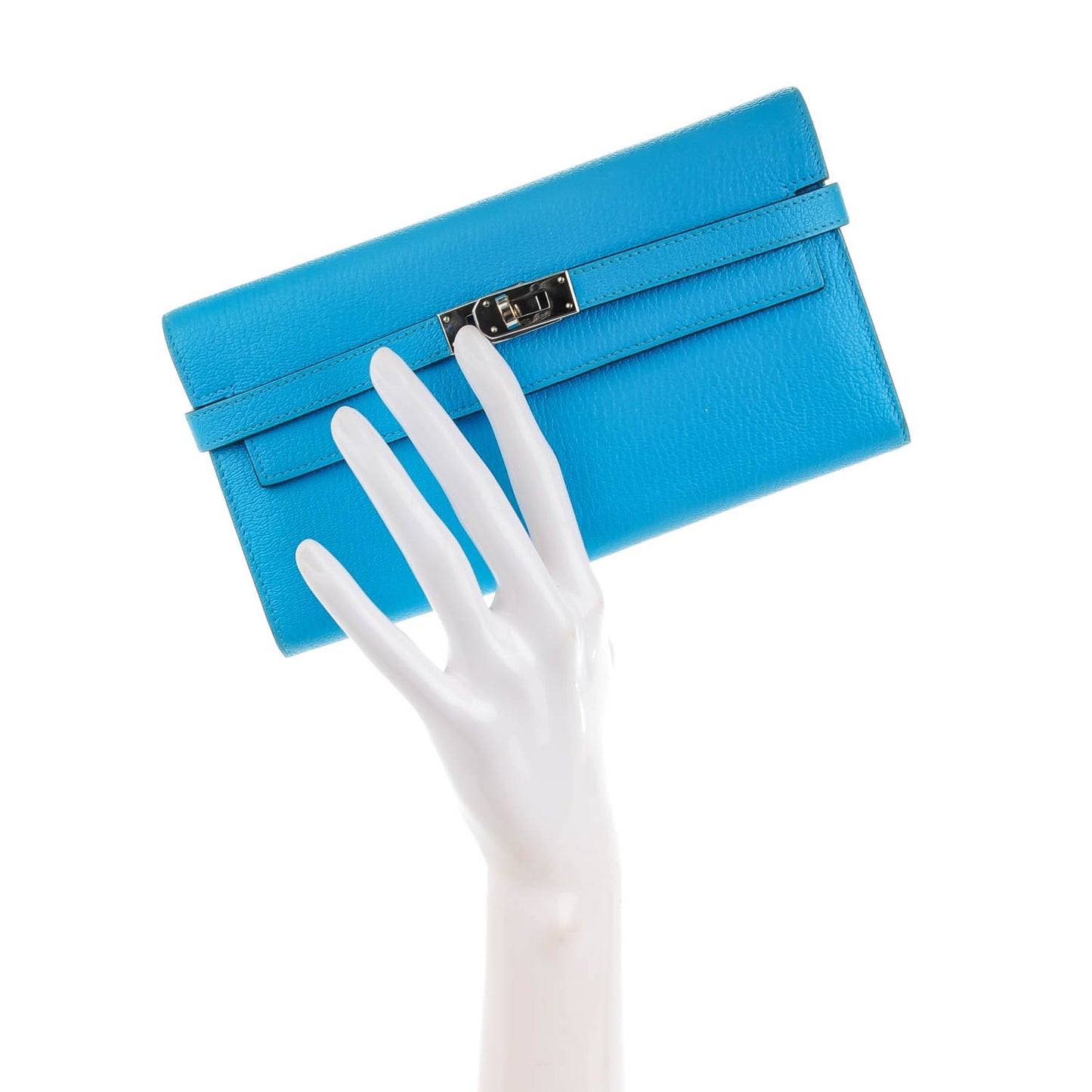 Chevre Mysore Kelly Longue Wallet Bleu Azteque