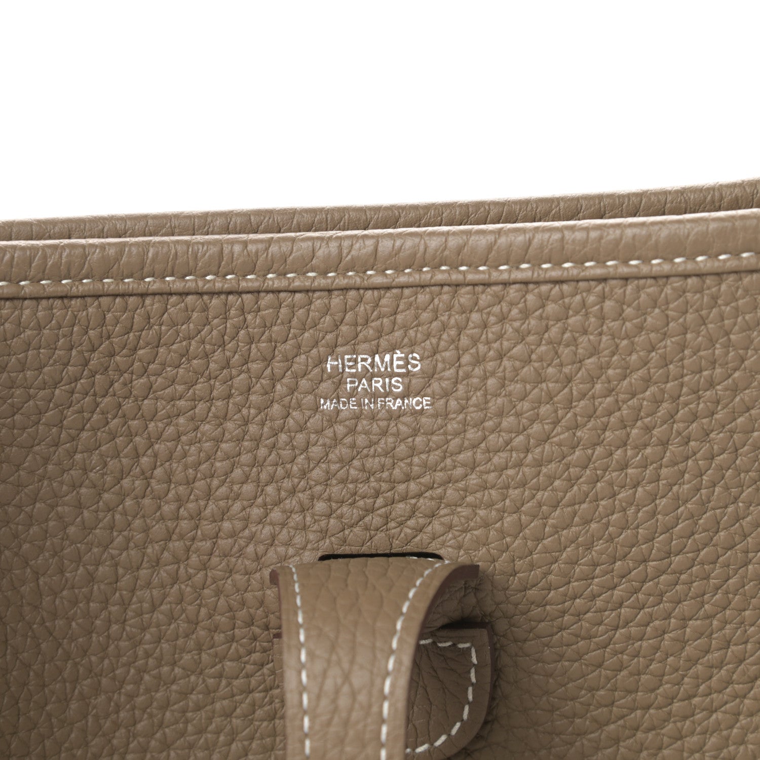 Hermes Taurillon Clemence Evelyne III PM Etoupe 6 of 12
