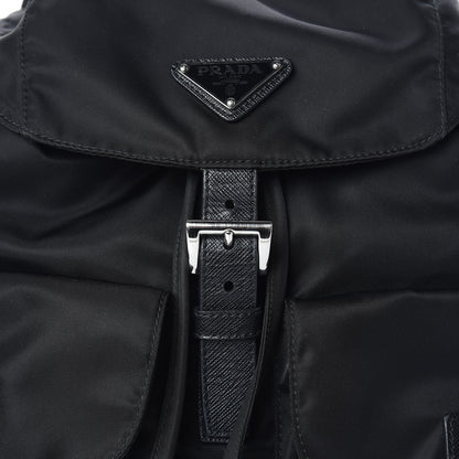 Prada Tessuto Nylon Vela Saffiano Large Backpack Black 9 of 11
