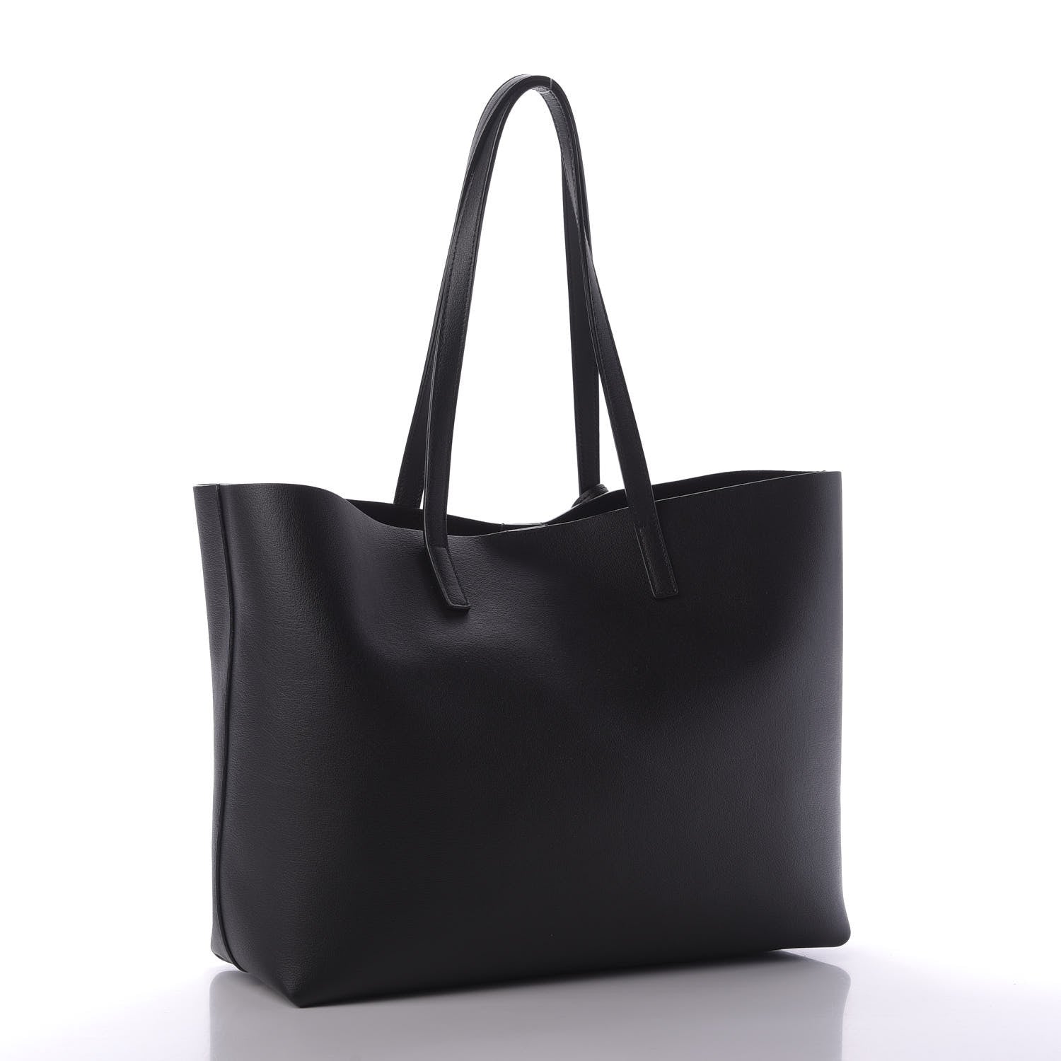 Saint Laurent Calfskin Large Shopping Tote Black 3 of 8