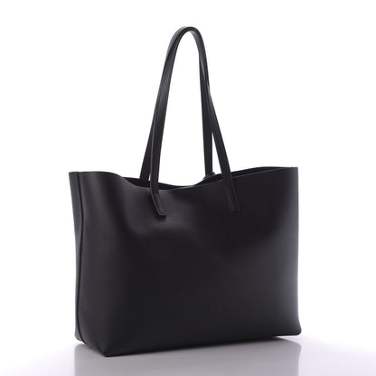 Saint Laurent Calfskin Large Shopping Tote Black 3 of 8