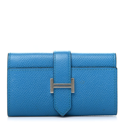 Hermes Epsom Bearn Multicles 4 Key Holder Bleu Zanzibar 1 of 8