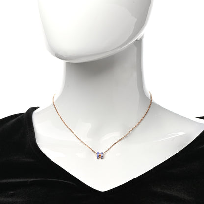 Hermes Rose Gold Mini Pop H Pendant Necklace Lilas 2 of 7