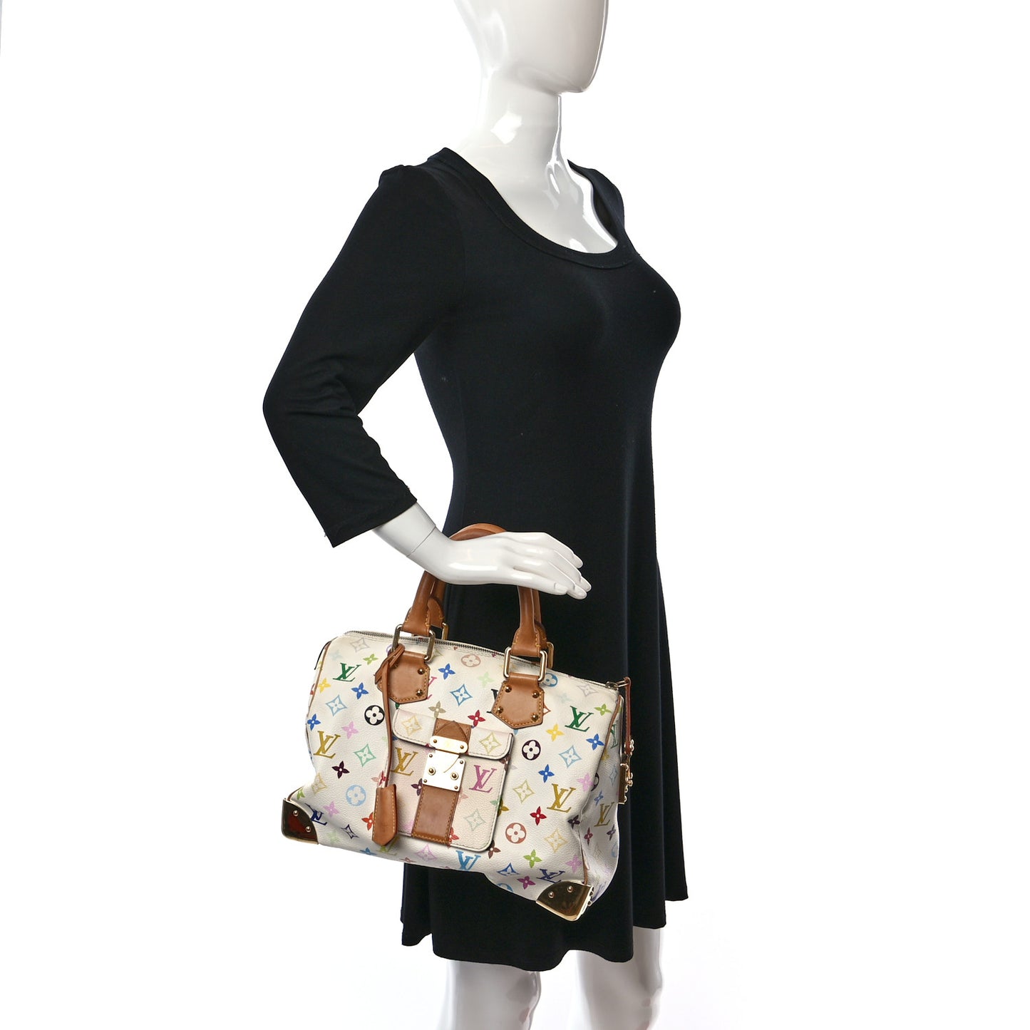 Monogram Multicolor Speedy 30 White