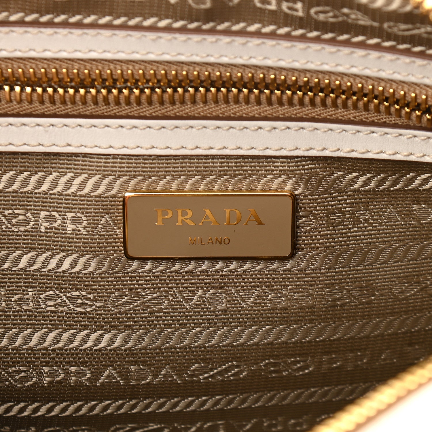 Prada Jacquard Logo Camera Bag Corda Talco 6 of 9
