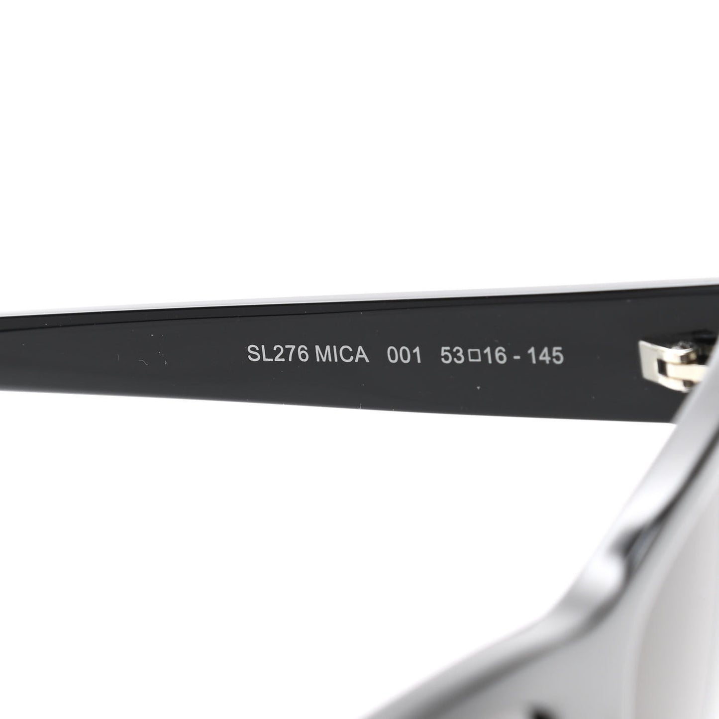 Acetate Mica Cat Eye Sunglasses SL 276 Black