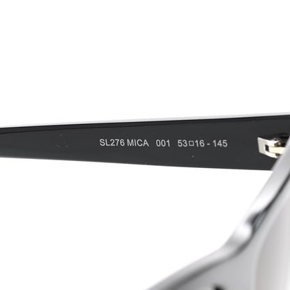Saint Laurent Acetate Mica Cat Eye Sunglasses SL 276 Black 7 of 8