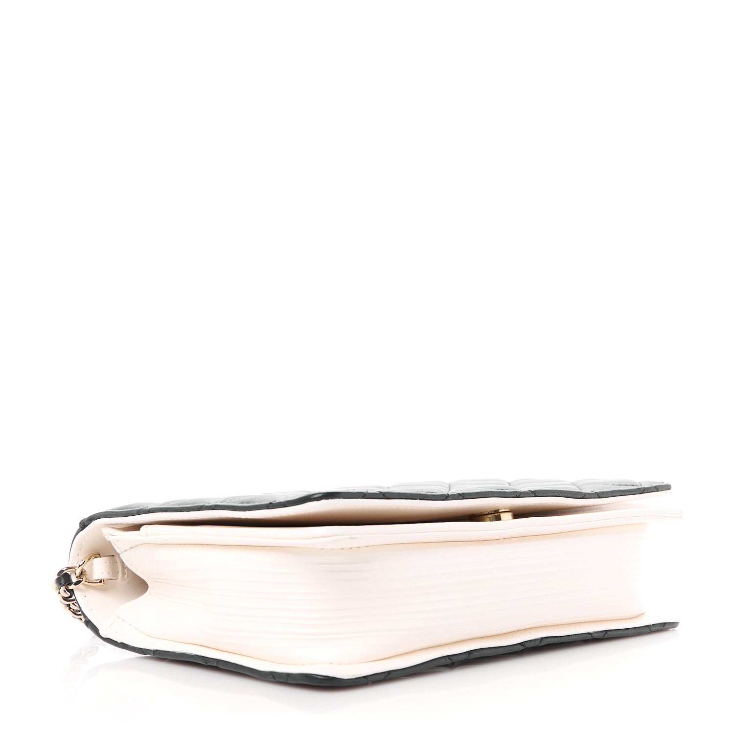 Chanel Lambskin Quilted Book Wallet On Chain WOC Black 4 of 11