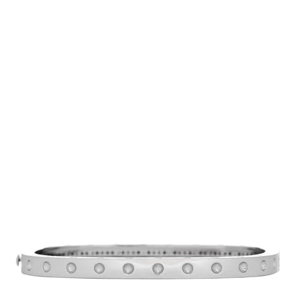 Roberto Coin 18K White Gold Diamond Pois Moi Single Row Pave Bracelet 2 of 3