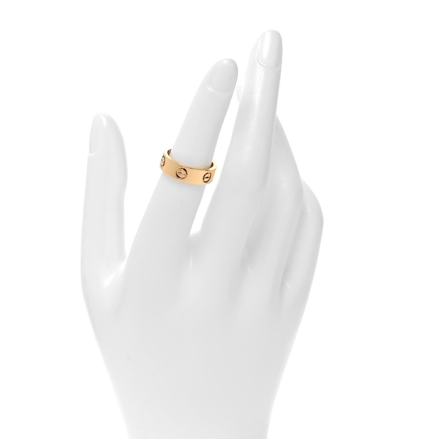 Cartier 18K Yellow Gold 5.5mm LOVE Ring 51 5.75 2 of 5