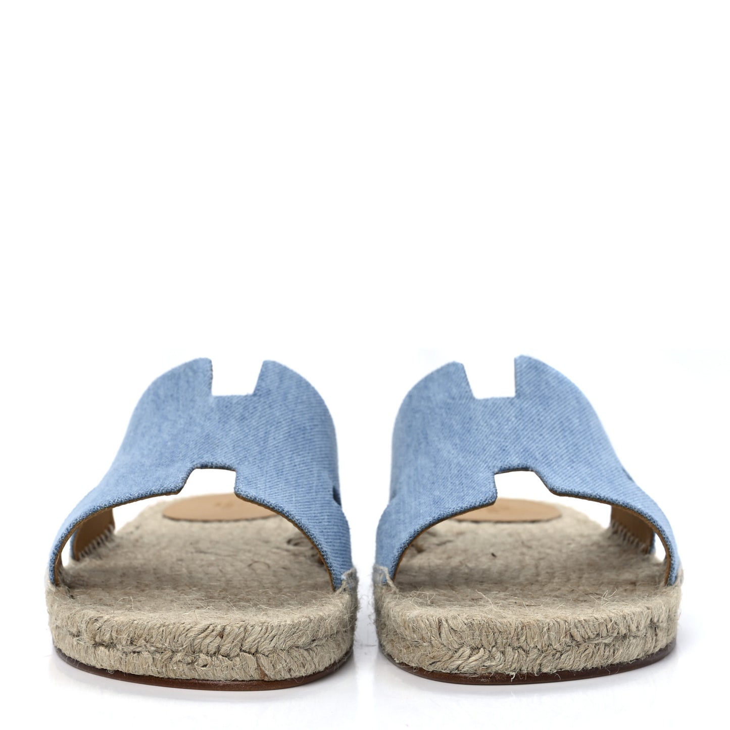 Denim Canvas Mens Antigua Espadrille Sandals 44 Bleu Clair