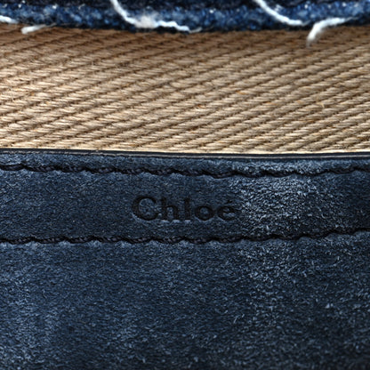 Chloe Denim Small Marcie Saddle Bag Blue 6 of 9