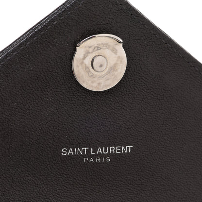 Saint Laurent Sheepskin Tri-Quilt Monogram Medium College Bag Coal 7 of 14