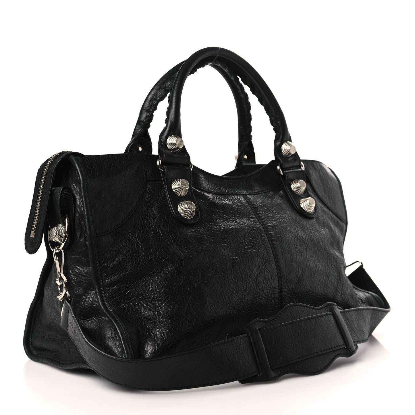 Agneau Giant 21 Silver Hardware Part Time Black