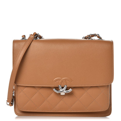 Chanel Caviar Quilted Small CC Box Flap Dark Beige 1 of 8