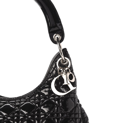Christian Dior Patent Cannage Hobo Black 11 of 11