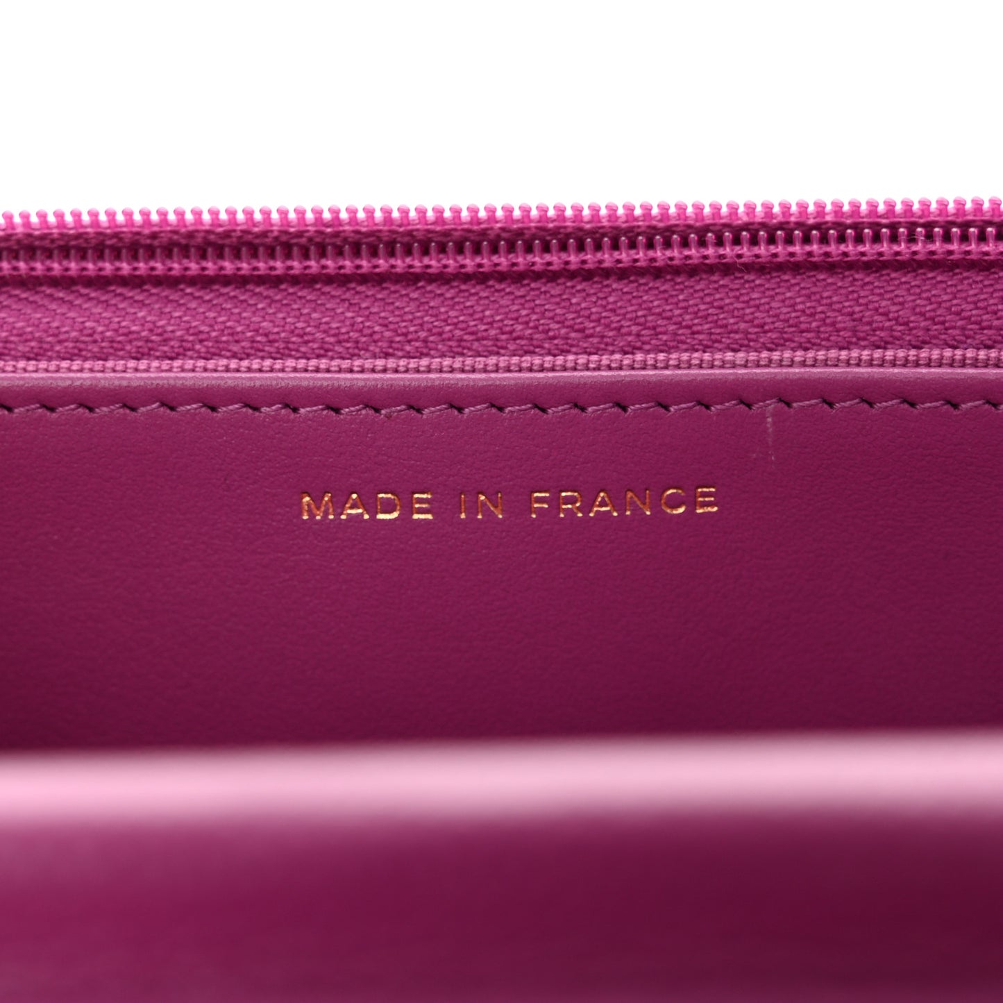 Caviar Quilted Wallet on Chain WOC Purple