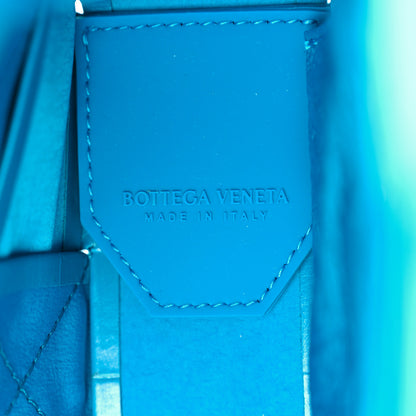 Bottega Veneta Paper Calfskin Maxi Intreccio Cassette Crossbody Bag Blue 6 of 9