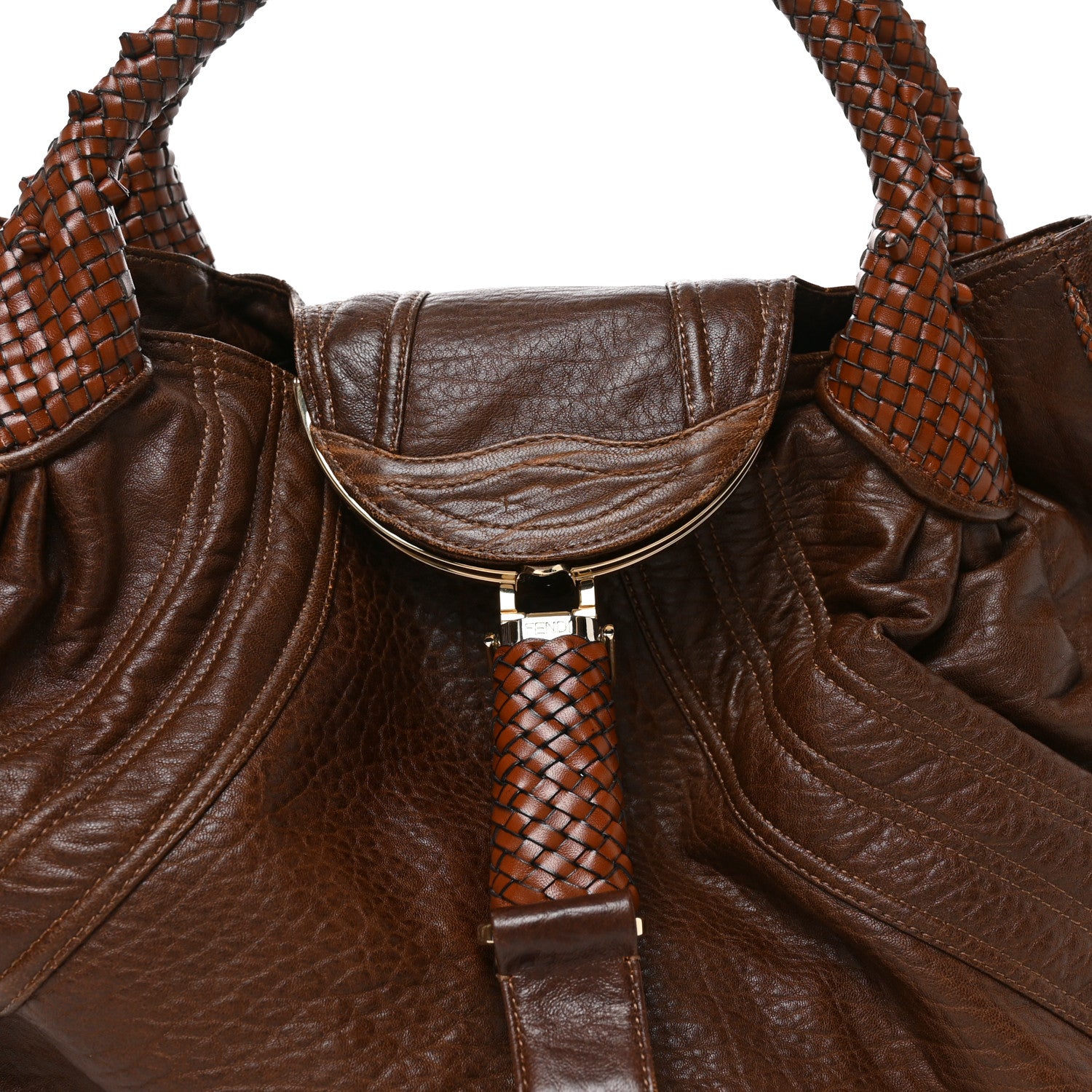 Fendi Nappa Nuvolata Spy Cognac 9 of 11