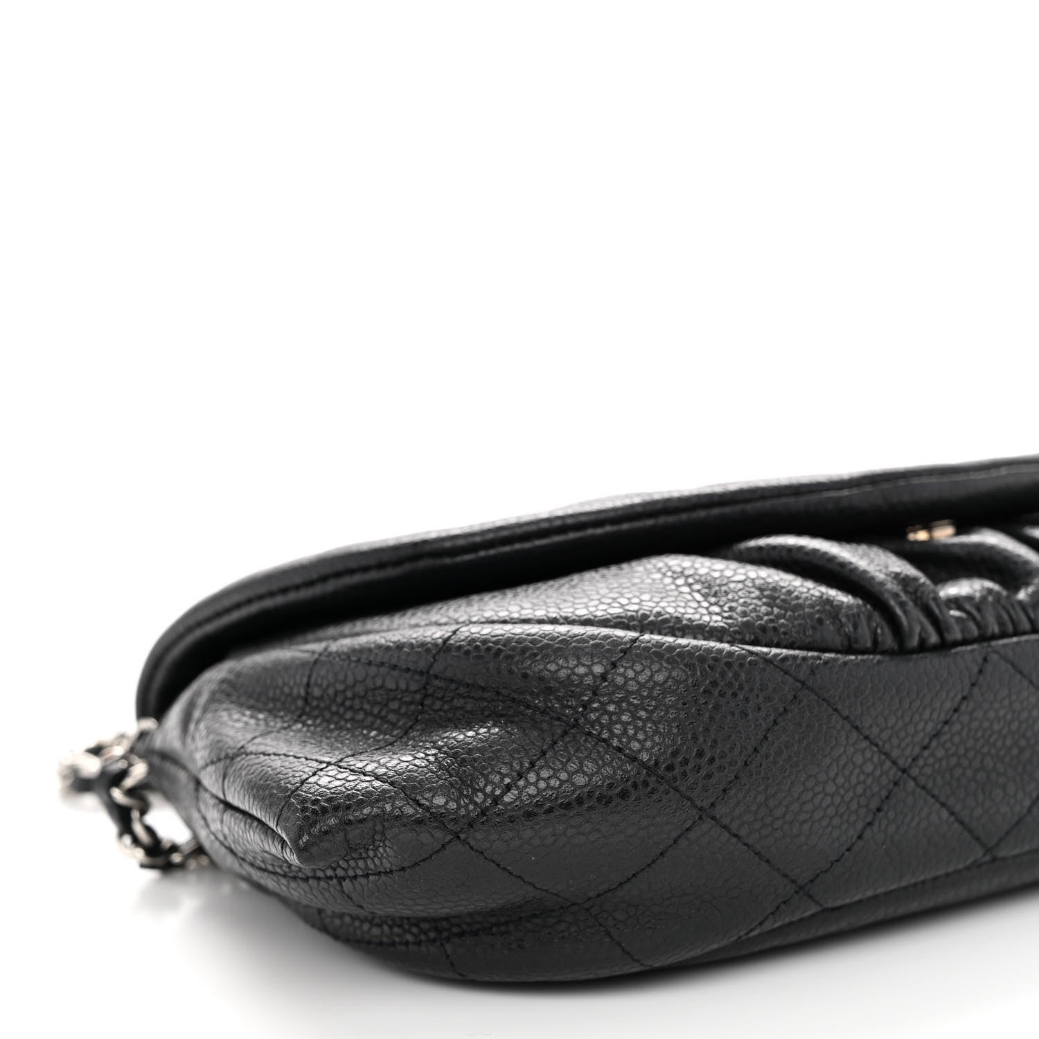 Chanel Caviar Half Moon Wallet On Chain WOC Black 10 of 11