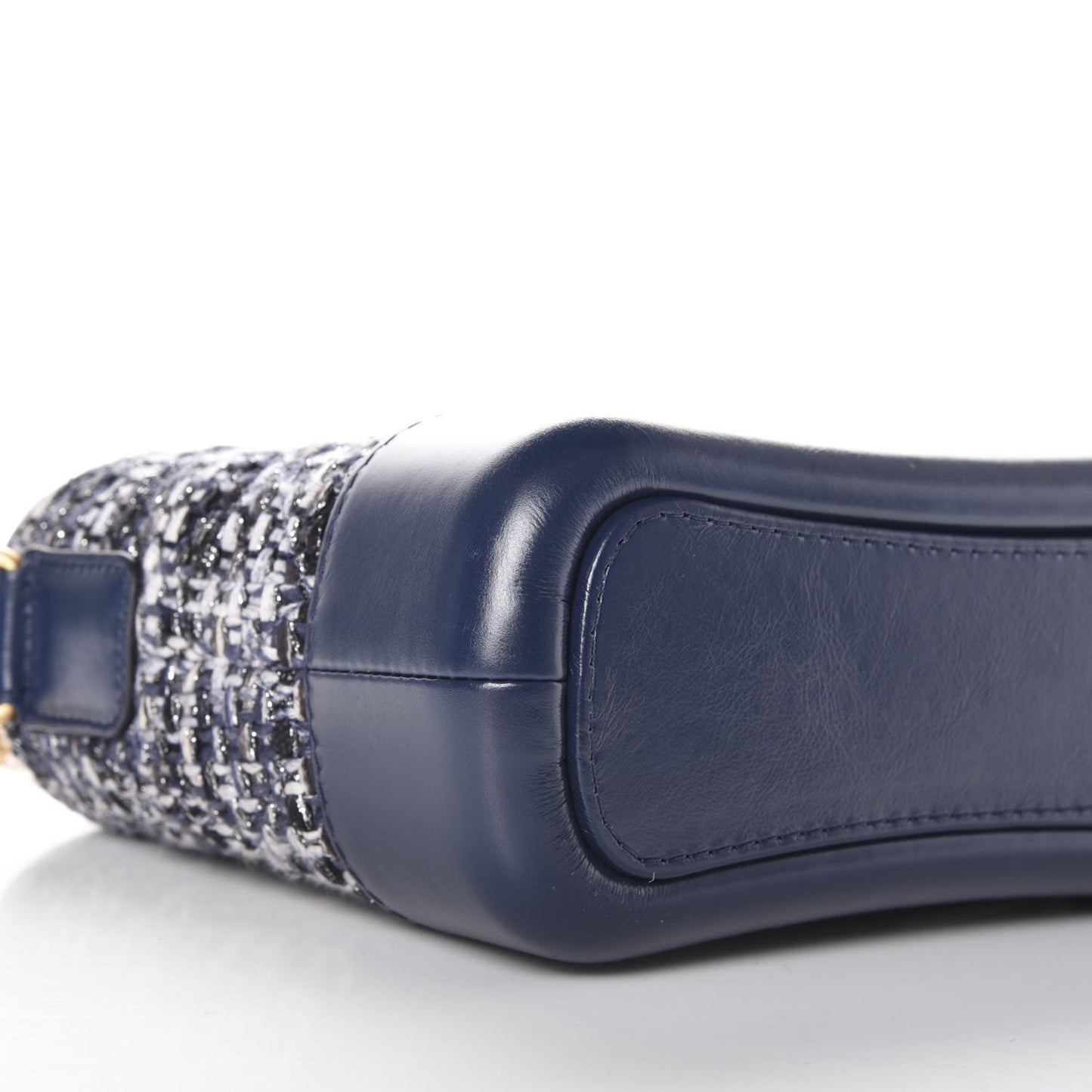 Tweed Calfskin Small Gabrielle Hobo Blue